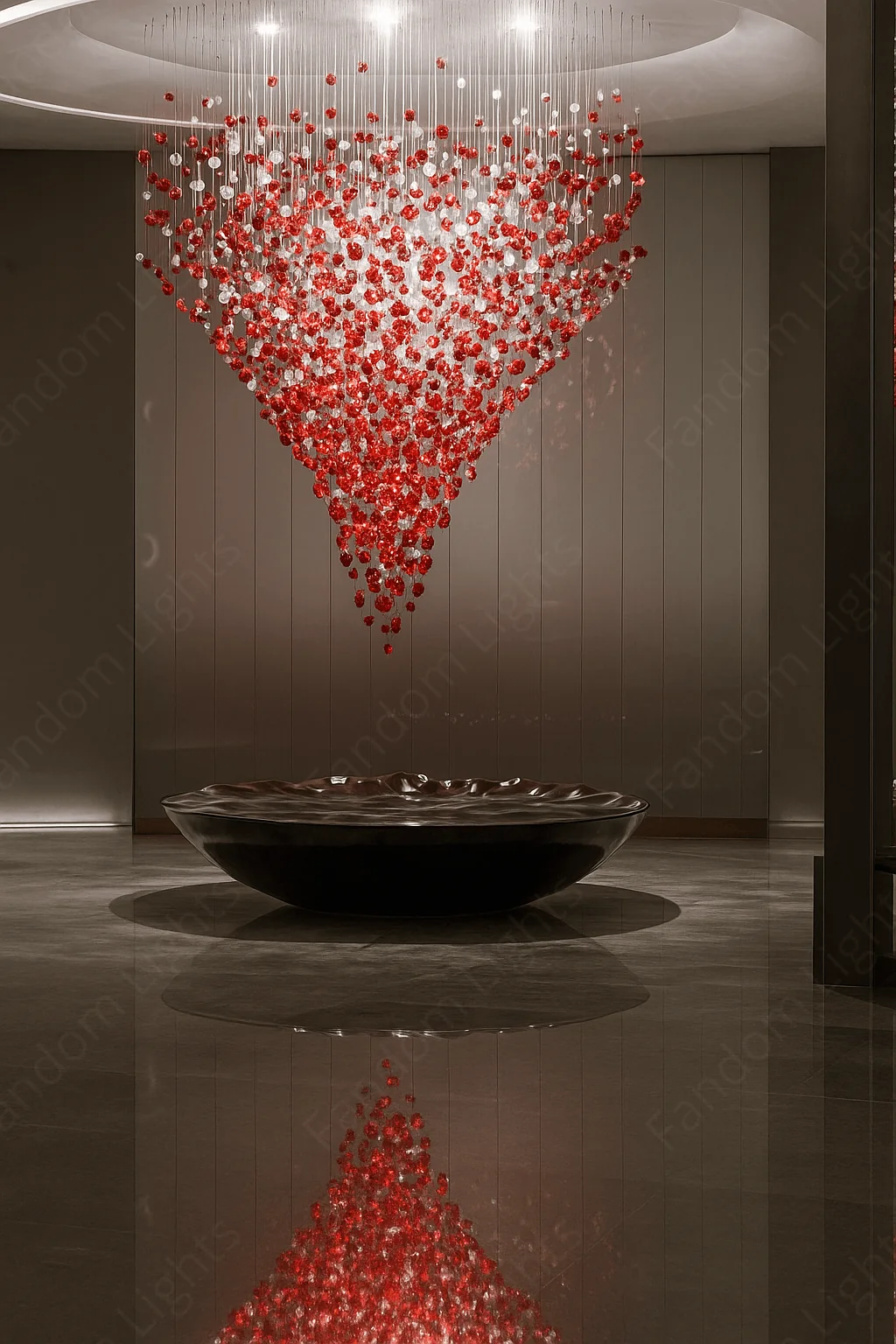 Luxury Linear Glass Globe Hanging Light