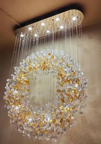 Aurielle Luxe Circular Crystal Chandelier