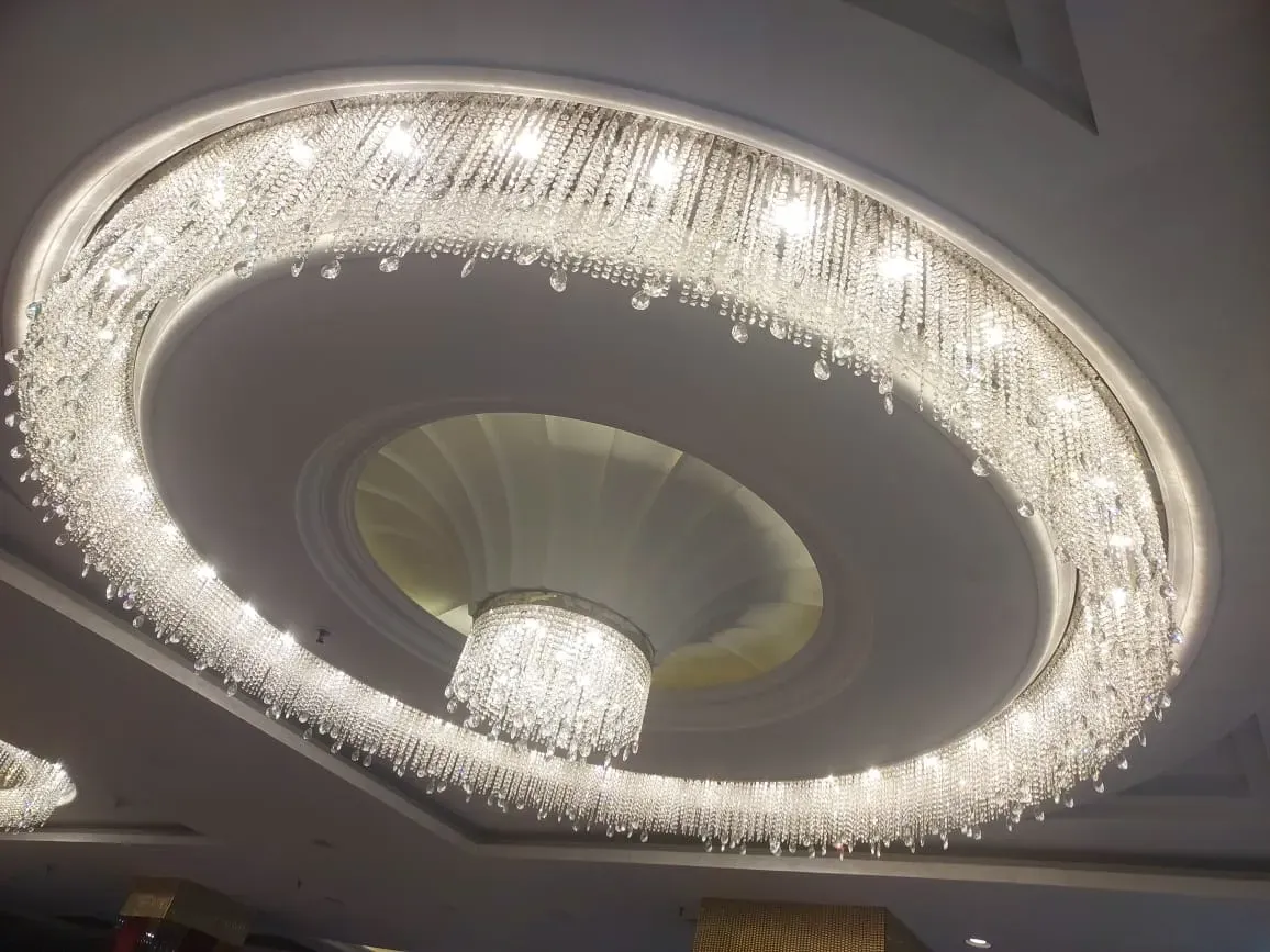 Chandelier after professional cleaning