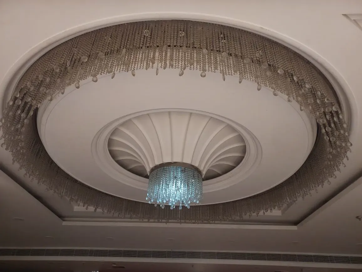 Chandelier before professional cleaning