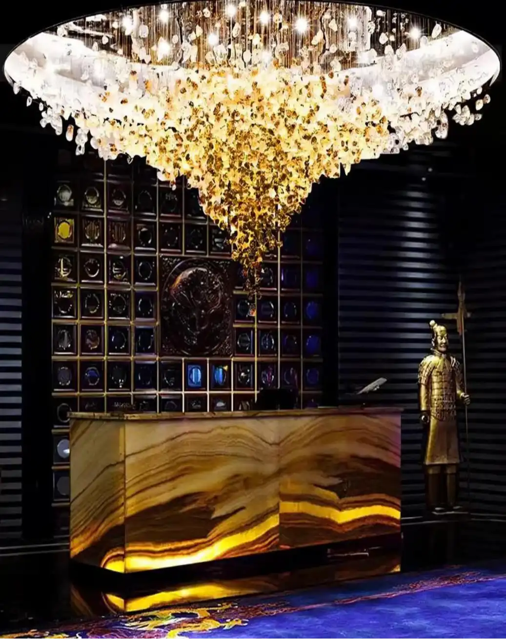 Contemporary Circular Designer Chandelier