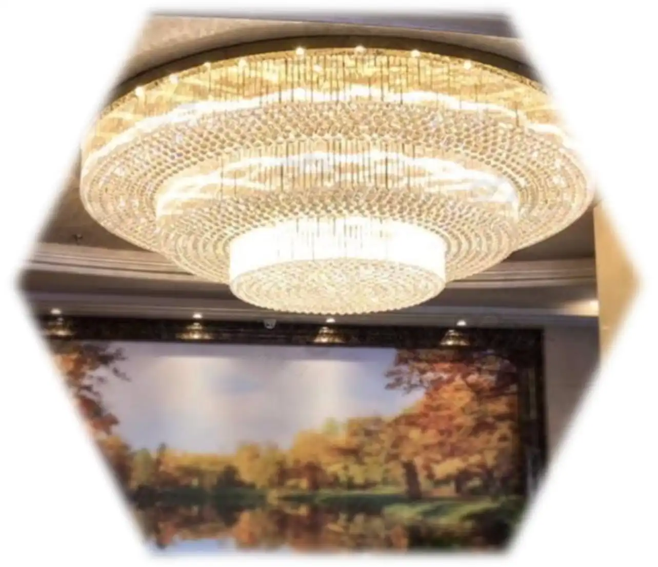 Luxury Vertical Glass Globe Hanging Light